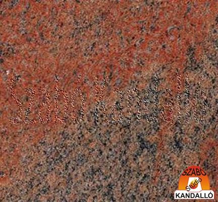 Multicolor Red gránit - Indiából - többszínű vörös, kisebb barna foltokkal könnyen beszívja a folyadékot