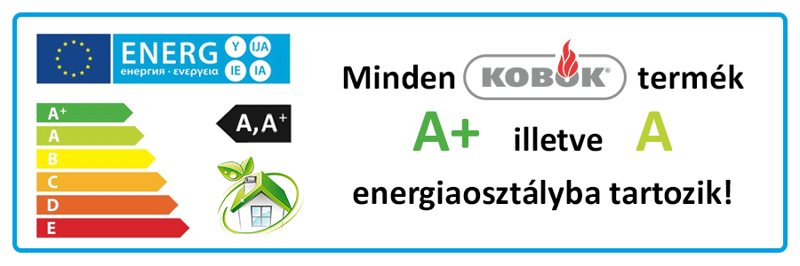 Kobok A+ energiatakarékos tűztér